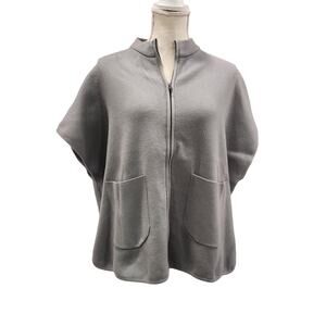 Zara Girls Youths Tunic Poncho Jacket Grey - Size Age 11-12 Years